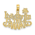 Load image into Gallery viewer, 14K Yellow Gold It's Better in The Bahamas Charm Pendant