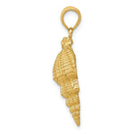 Load image into Gallery viewer, 14K Yellow Gold Conch Shell Pendant