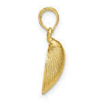 Load image into Gallery viewer, 14K Yellow Gold Medium Clam Shell Pendant