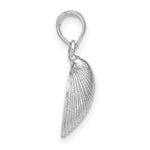 Load image into Gallery viewer, 14K White Gold Medium Clam Shell Pendant