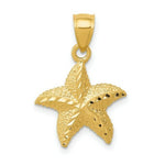 Load image into Gallery viewer, 14K Yellow Gold StarFish Pendant 22mm length