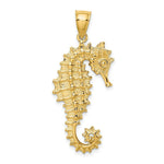 Load image into Gallery viewer, 14K Yellow Gold Seahorse Pendant