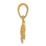 Load image into Gallery viewer, 14K Yellow Gold Crab Pendant