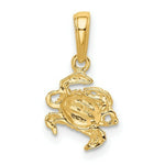 Load image into Gallery viewer, 14K Yellow Gold Crab Pendant