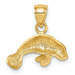 Load image into Gallery viewer, 14K Yellow Gold Manatee Pendant