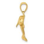 Load image into Gallery viewer, 14K Yellow Gold Jumping Dolphin Pendant