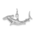 Load image into Gallery viewer, 14K White Gold Hammerhead Shark Charm