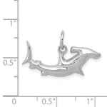 Load image into Gallery viewer, 14K White Gold Hammerhead Shark Charm