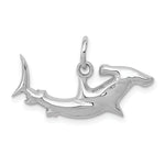 Load image into Gallery viewer, 14K White Gold Hammerhead Shark Charm