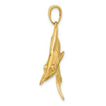 Load image into Gallery viewer, 14K Yellow Gold Marlin Pendant