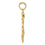 Load image into Gallery viewer, 14K Yellow Gold Large Anchor w/Wheel Pendant