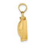 Load image into Gallery viewer, 14K Yellow Gold Sailor Hat Charm Pendant