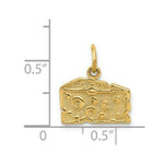 Load image into Gallery viewer, 14K Yellow Gold Swiss Cheese Charm