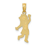 Load image into Gallery viewer, 14K Yellow Gold Girl Charm Pendant