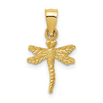 Load image into Gallery viewer, 14K Yellow Gold Dragonfly Pendant