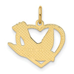 Load image into Gallery viewer, 14K Yellow Gold Peace Bird Charm