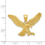 Load image into Gallery viewer, 14K Yellow Gold Eagle Pendant