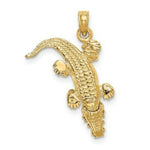Load image into Gallery viewer, 14K Yellow Gold Alligator Pendant
