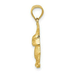 Load image into Gallery viewer, 14K Yellow Gold Diamond-cut Rabbit Pendant