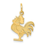 Load image into Gallery viewer, 14K Yellow Gold Rooster Charm
