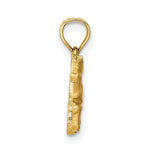 Load image into Gallery viewer, 14K Yellow Gold Diamond-cut Horse Pendant