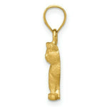 Load image into Gallery viewer, 14K Yellow Gold Diamond-cut Cat Pendant
