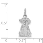 Load image into Gallery viewer, 14K White Gold Puppy Charm