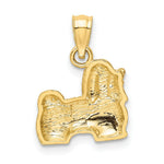 Load image into Gallery viewer, 14K Yellow Gold Diamond-cut Shih Tzu Pendant