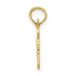 Load image into Gallery viewer, 14K Yellow Gold I Heart Dancing With Dancer Charm Pendant