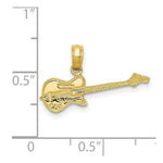 Load image into Gallery viewer, 14K Yellow Gold Electric Guitar Pendant