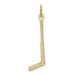 Load image into Gallery viewer, 14K Yellow Gold Goalie Stick Charm