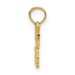 Load image into Gallery viewer, 14K Yellow Gold Hole in One With Golf Club Charm Pendant
