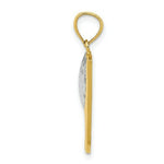 Load image into Gallery viewer, 14K Yellow Gold and Rhodium Golf Pendant