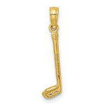 Load image into Gallery viewer, 14K Yellow Gold Golf Club Charm Pendant
