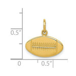 Load image into Gallery viewer, 14K Yellow Gold Football Charm