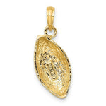 Load image into Gallery viewer, 14K Yellow Gold Football Charm Pendant