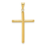 Load image into Gallery viewer, 14K Yellow Gold 3-D Polished Hollow Cross Pendant
