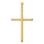 Load image into Gallery viewer, 14K Yellow Gold 3-D Polished Hollow Cross Pendant