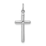 Load image into Gallery viewer, 14K White Gold Cross Pendant 31mm length