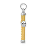 Load image into Gallery viewer, 14K Yellow Gold w/Rhodium Reversible Cross