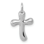 Load image into Gallery viewer, 14K White Gold Small Freeform Cross Pendant