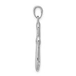 Load image into Gallery viewer, 14K White Gold Cross Pendant 35mm length