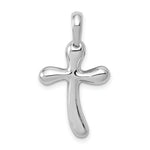 Load image into Gallery viewer, 14K White Gold Freeform Cross Pendant