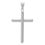 Load image into Gallery viewer, 14K White Gold Hollow Cross Pendant 46mm length