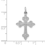 Load image into Gallery viewer, 14K White Gold Cross Pendant 30mm length