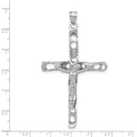 Load image into Gallery viewer, 14K White Gold Crucifix Pendant 73mm length