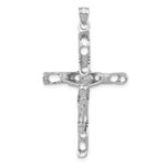 Load image into Gallery viewer, 14K White Gold Crucifix Pendant 73mm length
