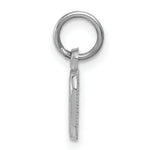 Load image into Gallery viewer, 14K White Gold Cross in Heart Charm 16mm length