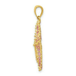 Load image into Gallery viewer, 14K Yellow Gold Pink Enameled StarFish Pendant