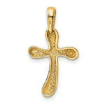 Load image into Gallery viewer, 14K Yellow Gold Polished Freeform Cross Pendant